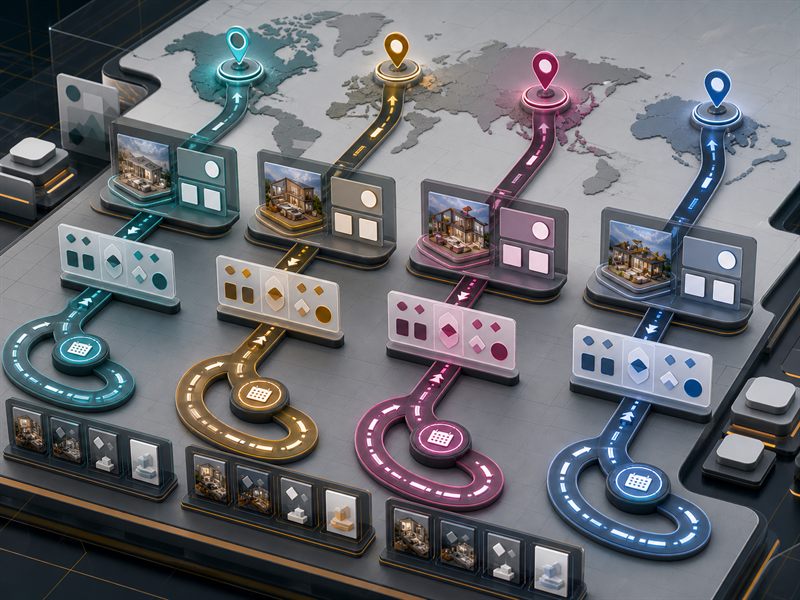 Rotating residential proxy lanes for regional promotion drift