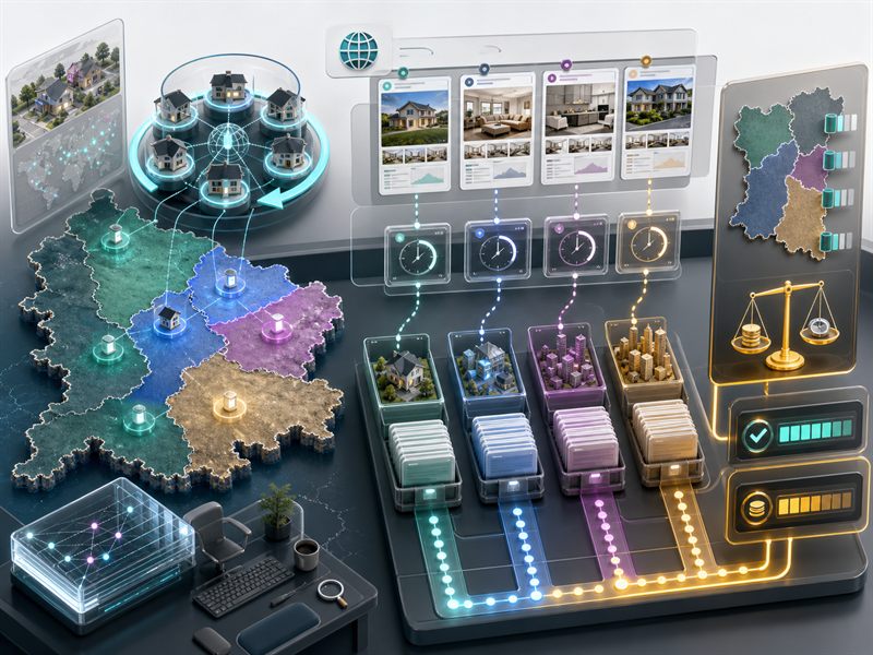 Rotating residential proxy questions for regional price records