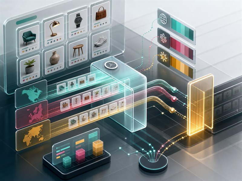 Session continuity window connecting public catalog records with market context
