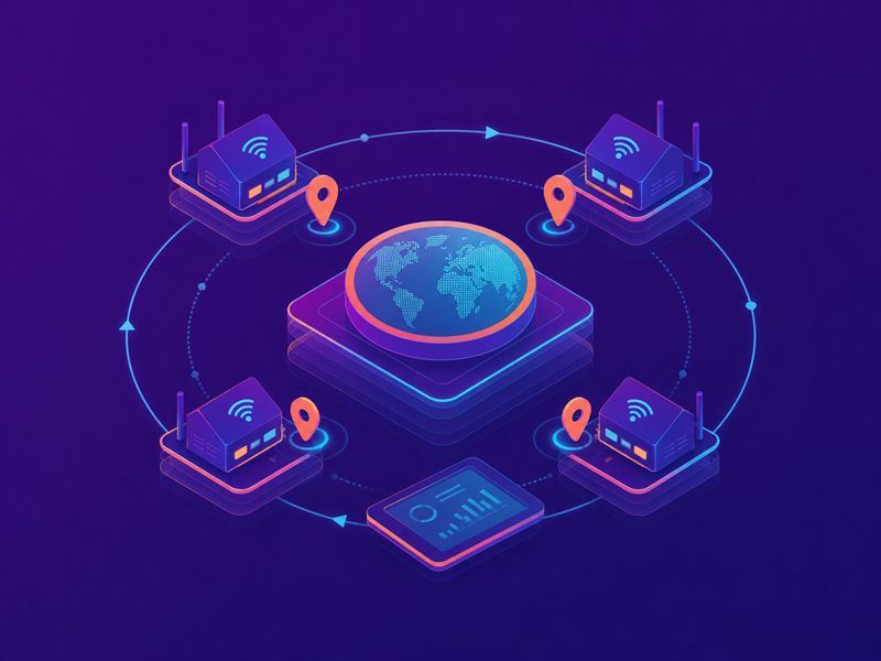 Residential IP proxy IP workload illustration
